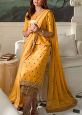 Grace S1012-Embroidered 3pc Lawn Dress with Embroidered Munar Dupatta.